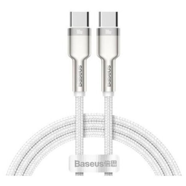 Кабель USB2.0 Type-C (M) - USB2.0 Type-C (M), 1м, Baseus CATJK-C02, белый
