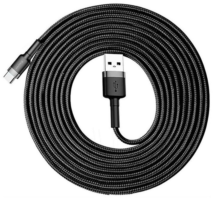 Кабель USB2.0 (M) - USB2.0 Type-C (M), 3м, Baseus CATKLF-UG1, Black