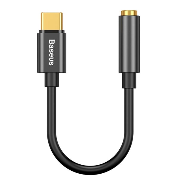 Кабель адаптер USB2.0 Type-C (M) - Jack3.5 (F), Baseus CATL54-01 черный