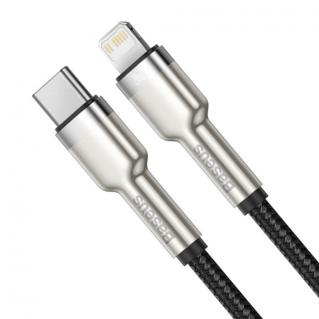 Кабель Lightning (M) - USB2.0 Type-C (M), 2м, Baseus CATLJK-B01, черный