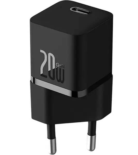 Сетевое зарядное устройство Baseus GaN5 Fast Charger Mini 1C 20W EU (CCGN050101), черный