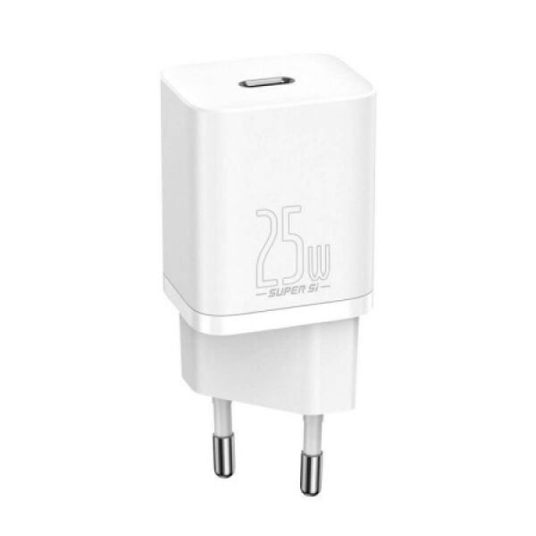 Сетевое зарядное устройство Baseus Super Si Quick Charger 1C 25W EU (CCSP020102), белый