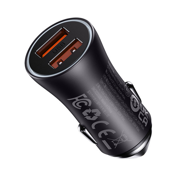 АЗУ Baseus CGJM000013, 60W, 2xUSB, серый