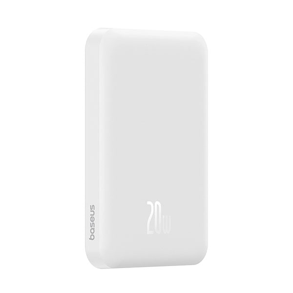 Внешний аккумулятор 5000мАч Baseus Magnetic Mini Wireless Fast Charge PPCXM05, белый (P10022107223-00)