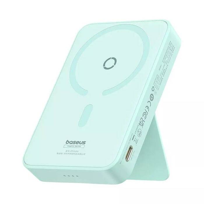 Внешний аккумулятор 5000мАч Baseus MagPro P10064101333-00, мятный