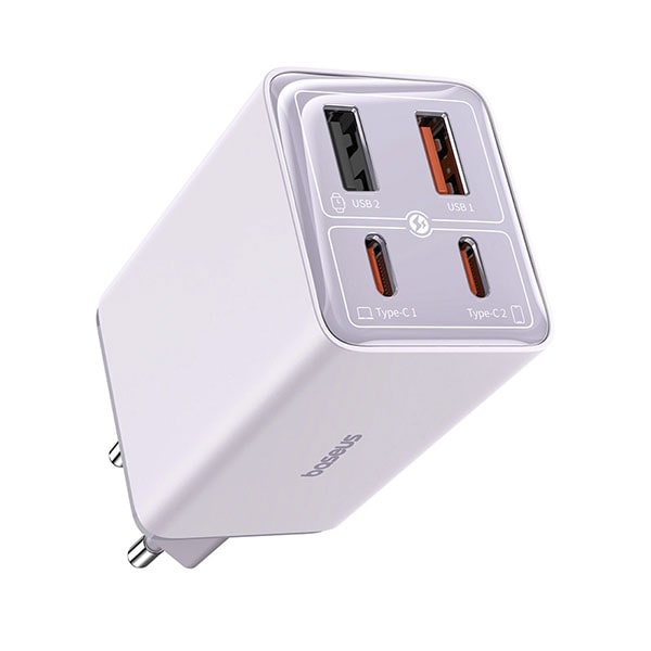 СЗУ Baseus GaN6 Pro P10162701533-00, фиолетовый, 2xUSB Type-A, 2xUSB Type-C