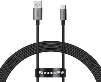 Кабель USB2.0 - USB Type-C, 1м, Baseus P10320102114-00, 100W, Black, OEM