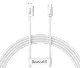 Кабель USB2.0 - USB Type-C, 1м, Baseus P10320102214-01, 100W, White, OEM