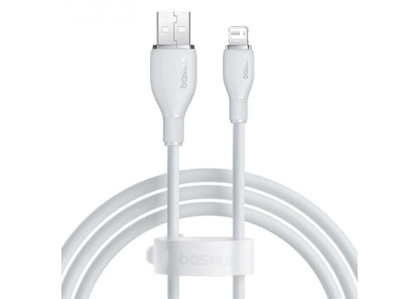 Кабель Lightning (M) - USB2.0 (M), 2м, Baseus Pudding Series P10355700221-01, белый