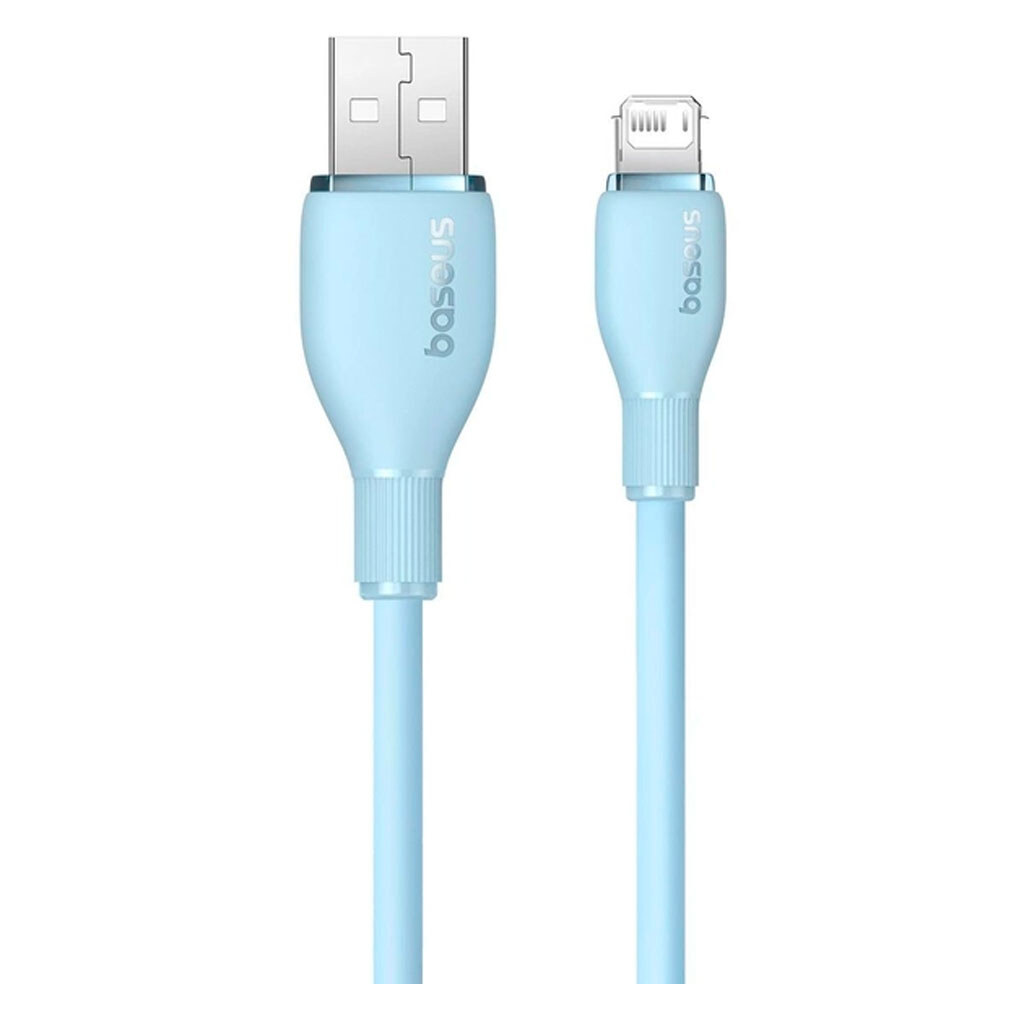 Кабель Lightning (M) - USB2.0 (M), 1.2м, Baseus Pudding Series P10355700311-00, голубой