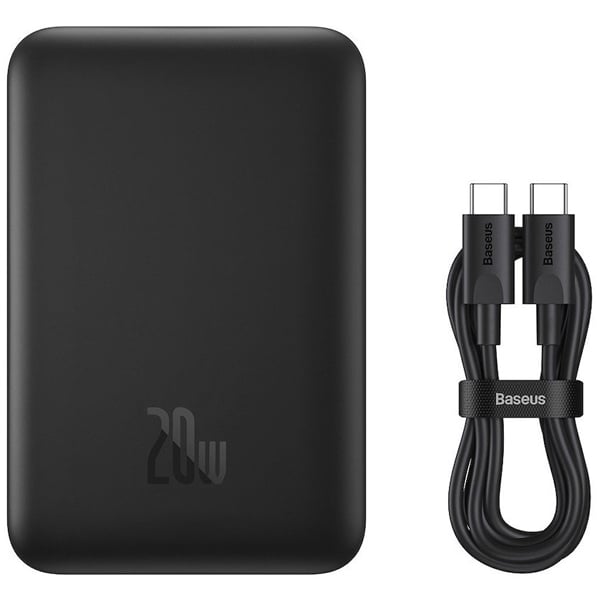 Внешний аккумулятор 10000мАч Baseus Magnetic Mini Wireless Fast Charge PPCX070001, черный