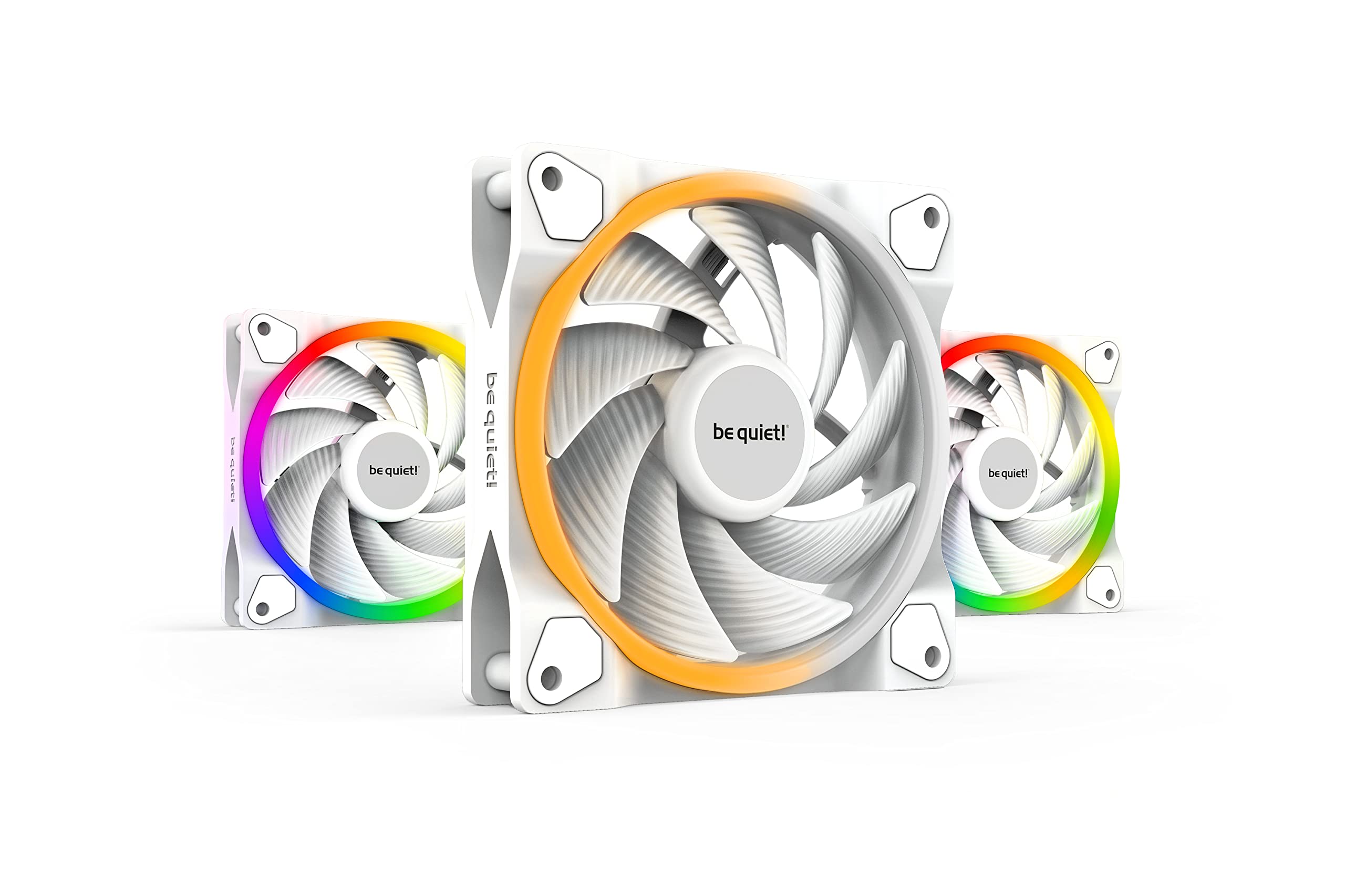 Вентилятор 12x12см be quiet! BL101 Light Wings White 120mm PWM high-speed Triple Pack, 3шт