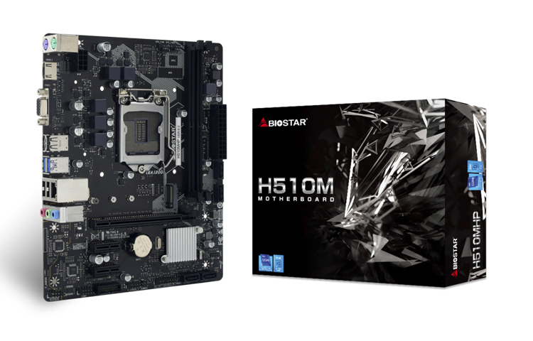 Материнская плата Biostar H510MHP, LGA1200, (VGA, HDMI), 2xDDR IV, mATX