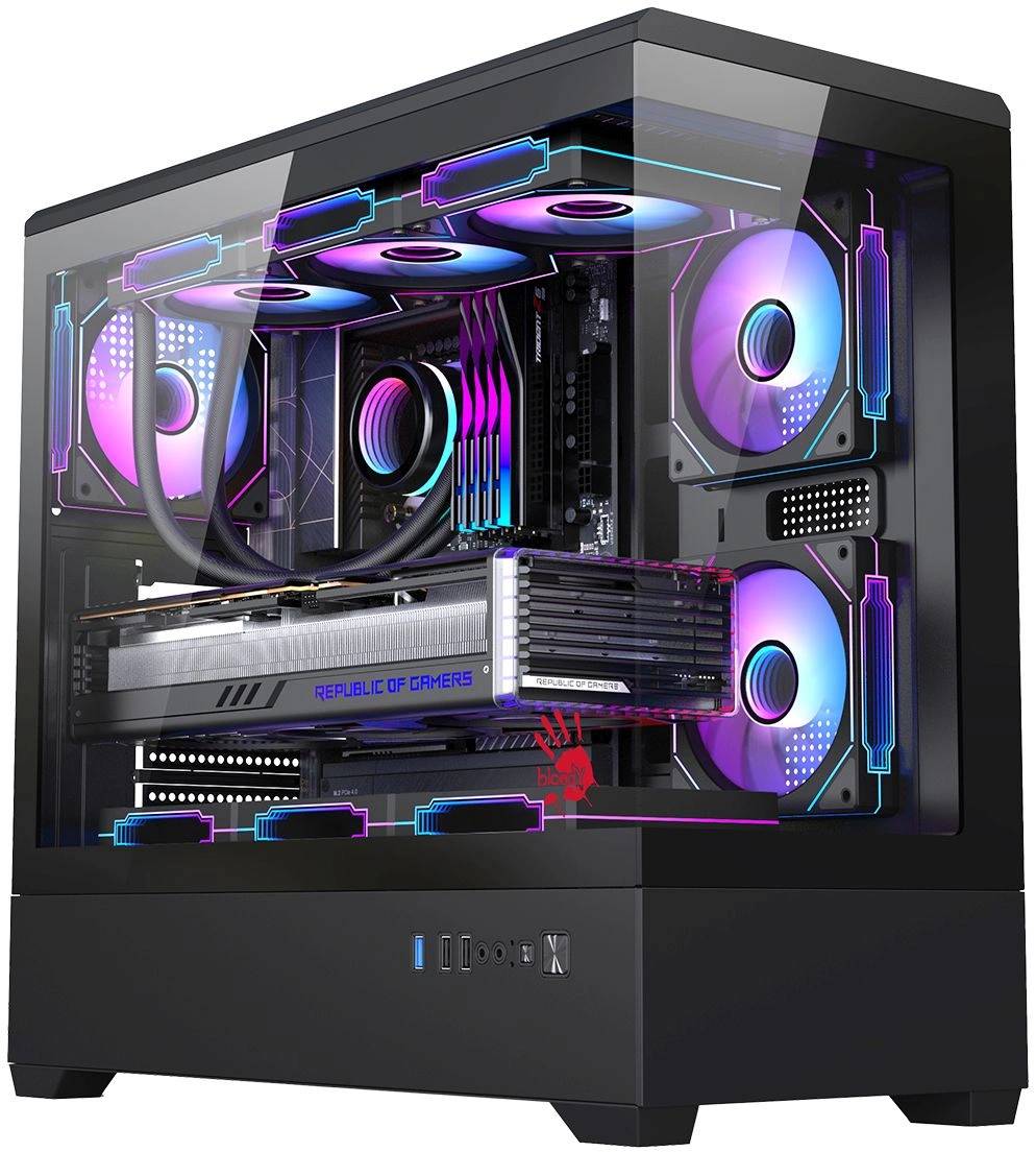 Корпус Bloody CC-128 Black (CC-128-BK), без БП, E-ATX