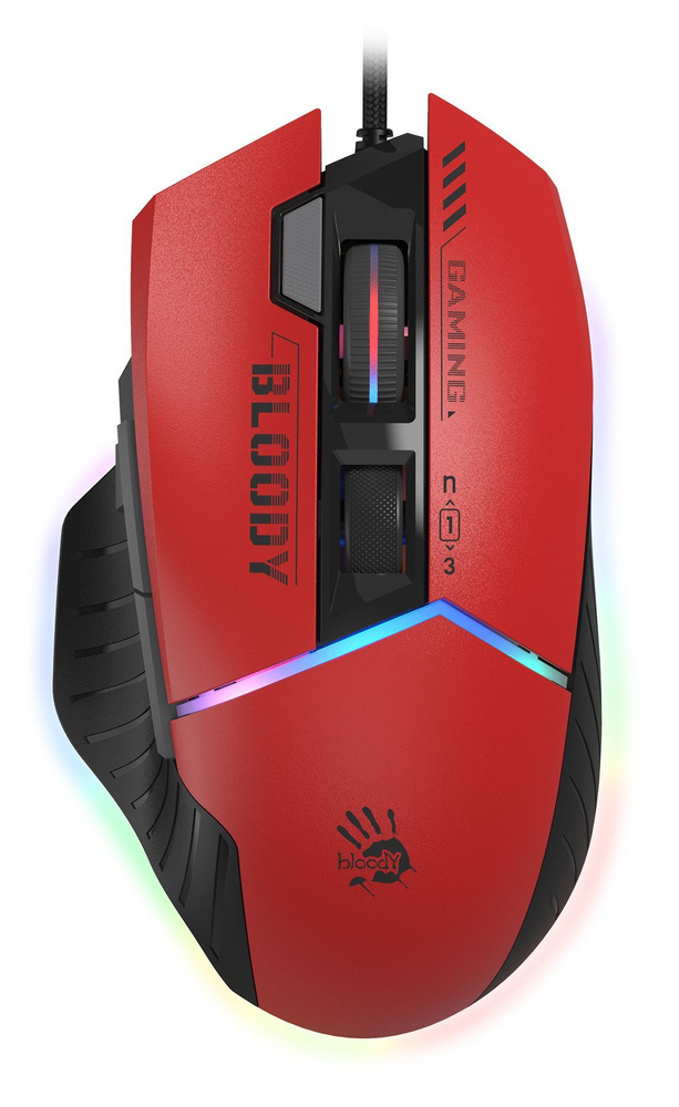 Мышь A4Tech Bloody W95 Max Sports, красный/черный