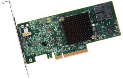 Контроллер SATA/SAS RAID, Broadcom LSI MegaRAID SAS 9341-8i SGL (LSI00407 / 05-26106-00)