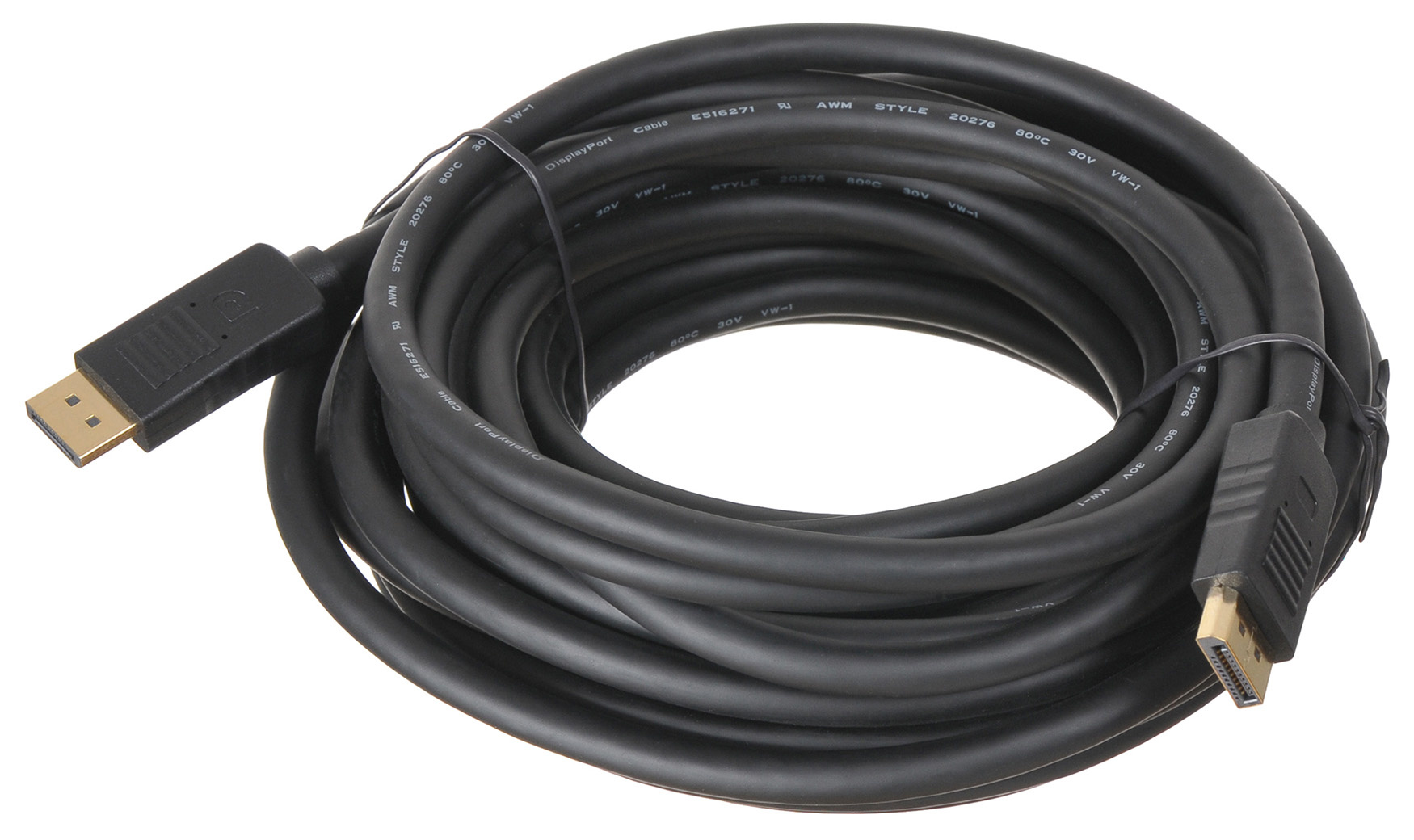 Кабель DP (20M) - DP (20M), 10м, Buro BHP-DPP-1.4-10, черный