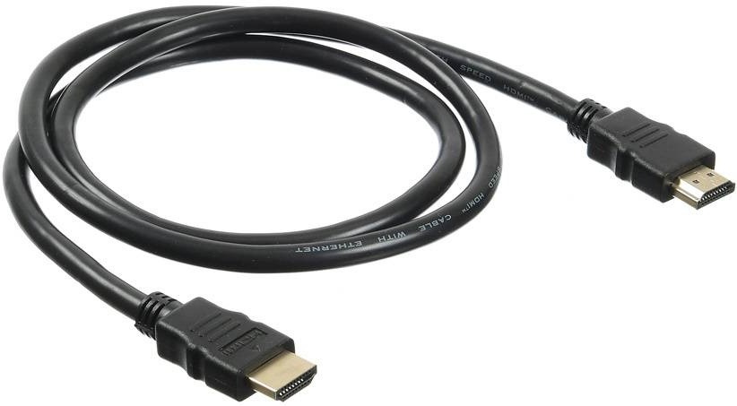 Кабель HDMI (19M) - HDMI (19M), 1м, Buro BHP HDMI 2.0-1, черный