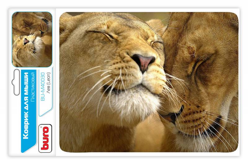 Коврик Buro BU-M40030 рисунок/лев