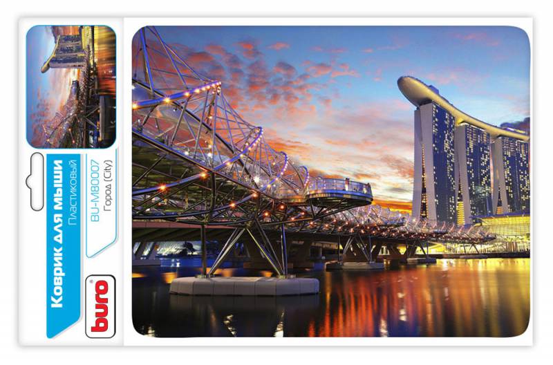 Коврик Buro BU-M80007 рисунок/город