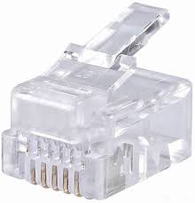 Коннектор RJ-12, телефонный, Buro TLUS-037 RJ-12 6P6C 100шт/упак