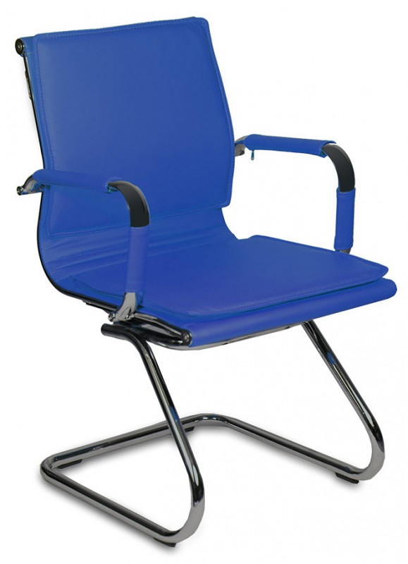 Бюрократ CH-993-LOW/BLUE, искуственная кожа, синий
