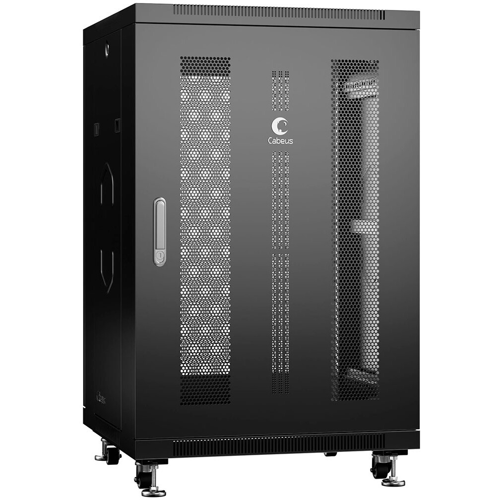 Шкаф коммутационный Cabeus ND-05C-18U60/100-BK, 18U, 600х1000мм