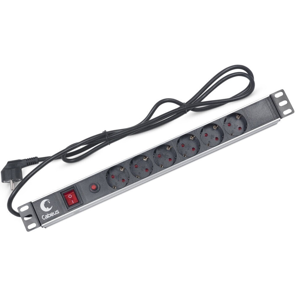 Блок распределения питания Cabeus PDU-6P-F-2EU