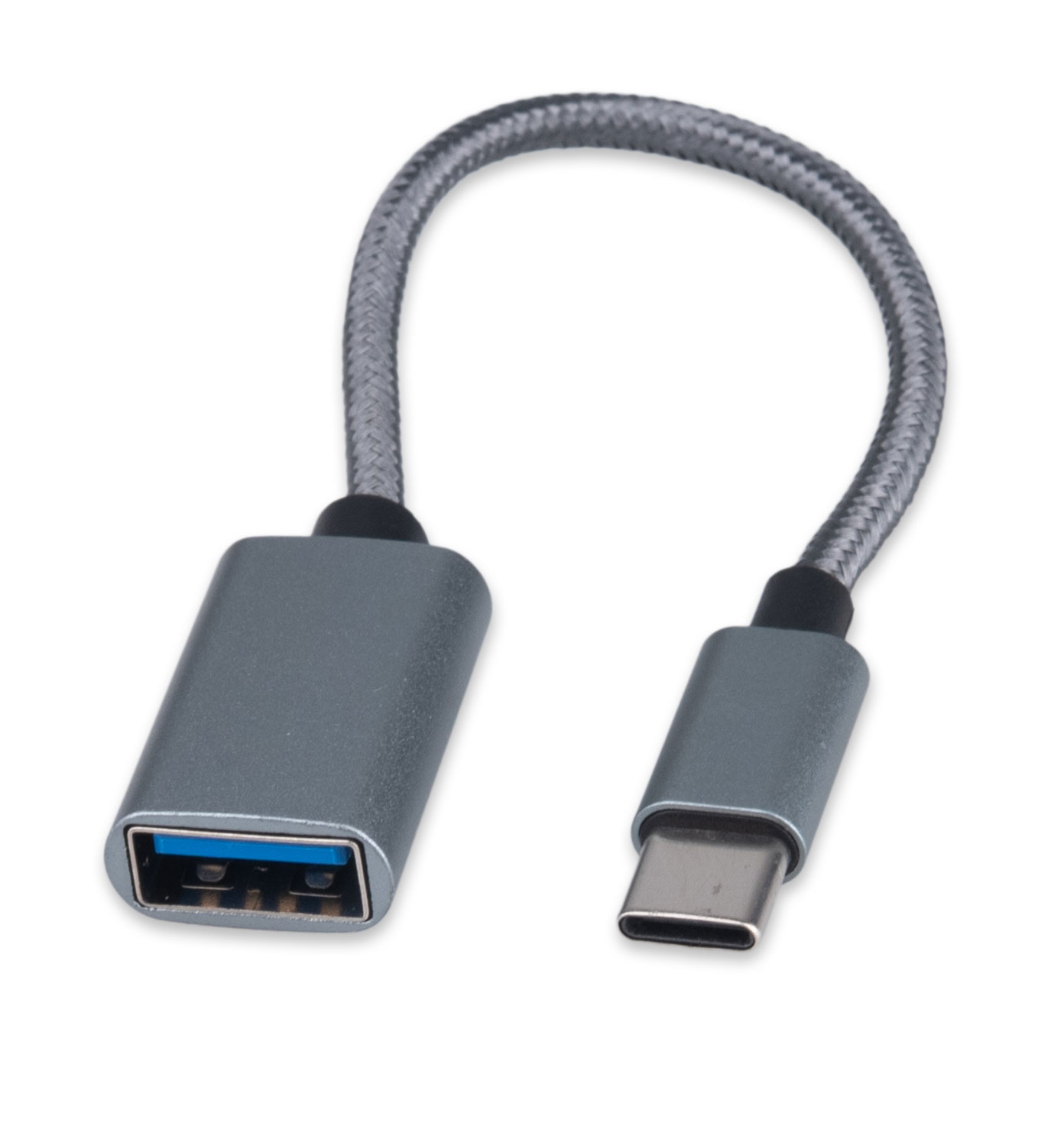 Кабель USB2.0 (M) - USB2.0 Type-C (F), Cablexpert A-OTG-CMAF2-02, серый