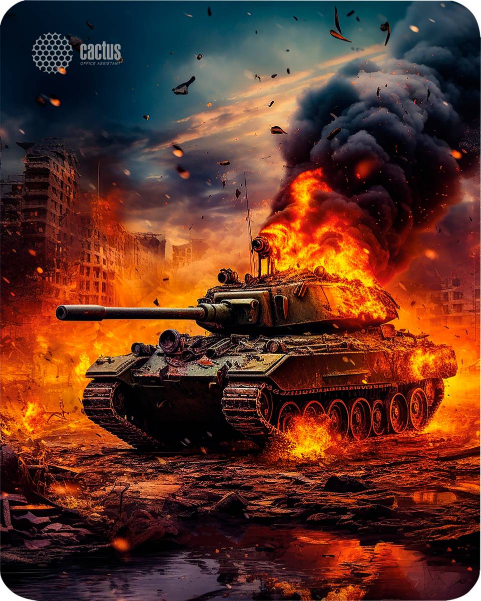 Коврик Cactus Burning tank (CS-MPC-D04M)