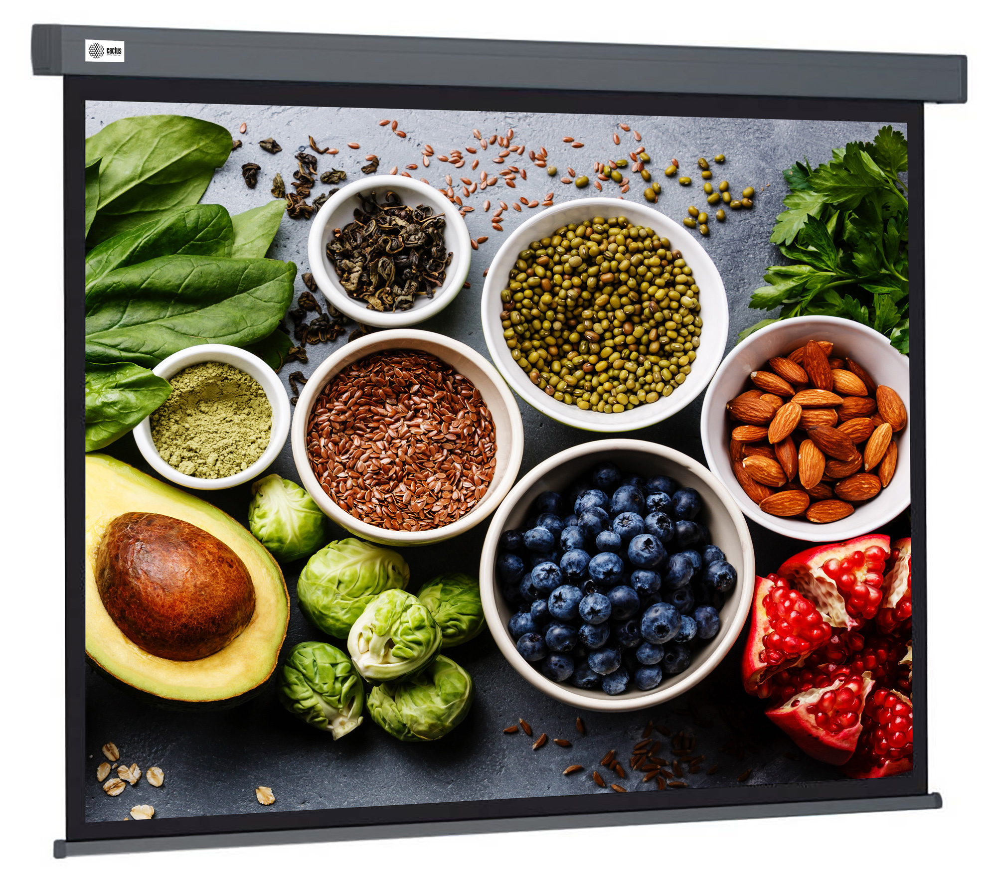 Экран Cactus Wallscreen CS-PSW-150X150-SG