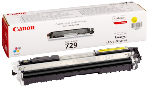 Картридж Canon 729Y, желтый 4367B002