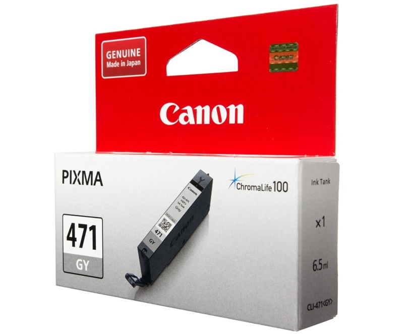 Картридж Canon CLI-471 GY, серый 0404C001