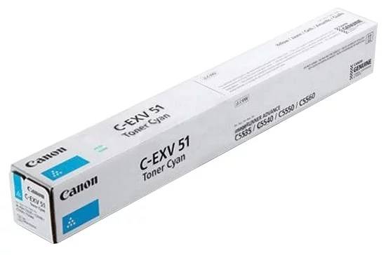 Тонер Canon C-EXV51C, голубой 0482С002