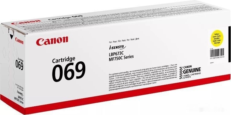 Картридж Canon 069Y, желтый 5091C002