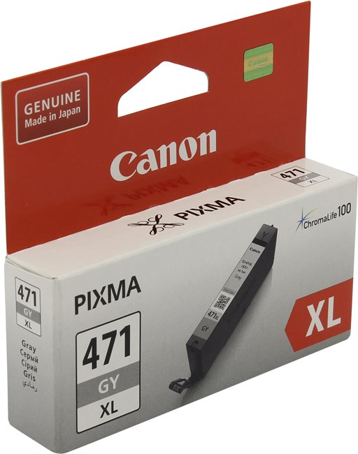 Картридж Canon CLI-471 GY XL, серый 0350C001
