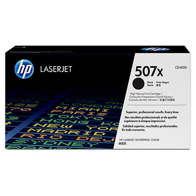 Картридж HP 507X, черный CE400X