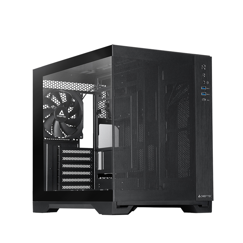 Корпус Chieftec VISIO AIR GM-30B-M-OP, без БП, ATX
