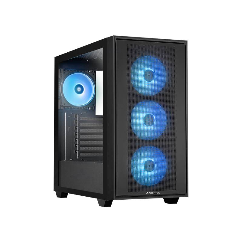 Корпус Chieftec HUNTER 3 GS-03B-OP, без БП, ATX