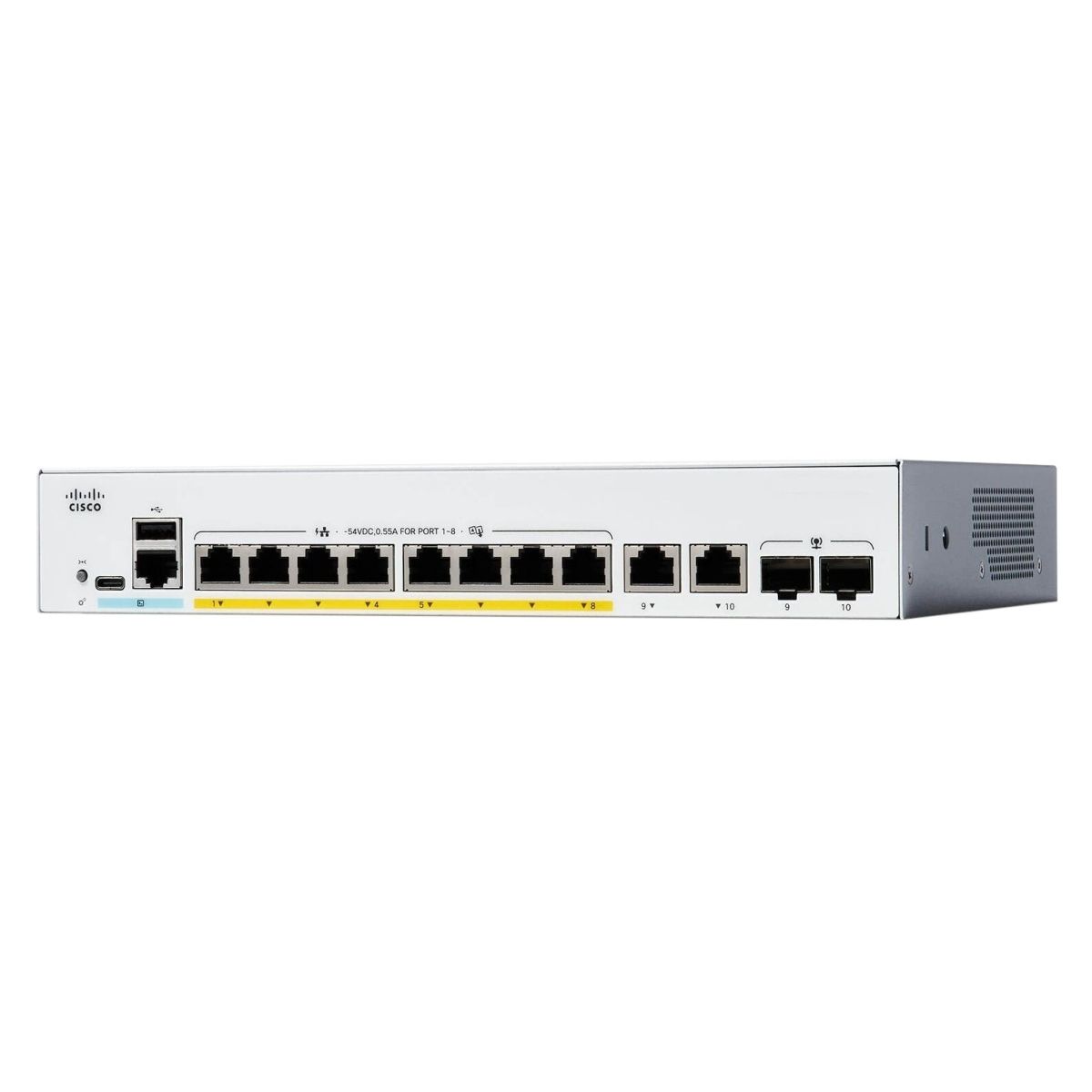 Коммутатор Cisco Catalyst C1300-8T-E-2G, 8xLAN 1Gbps, 2xSFP 1Gbps