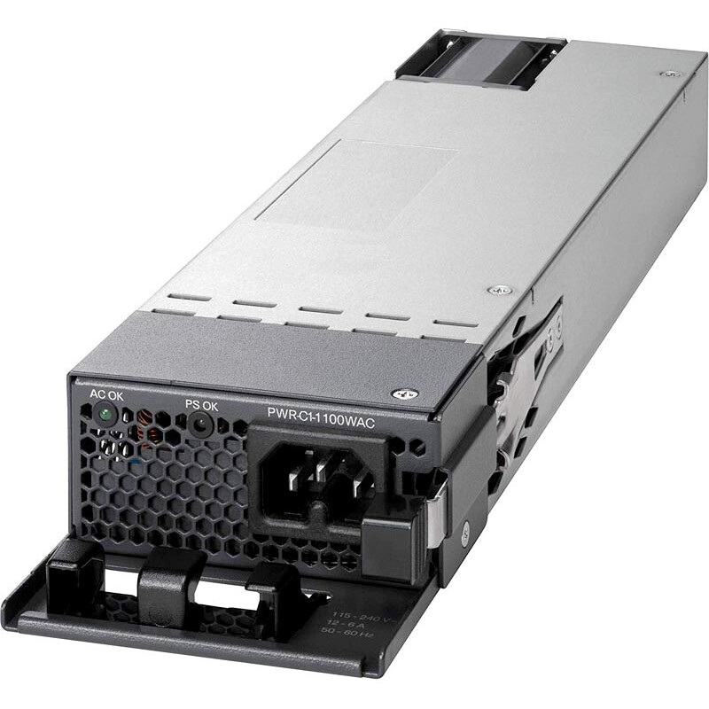 Блок питания 715Вт, Cisco PWR-C1-715WAC-P=, 80 Plus Platinum, 1U