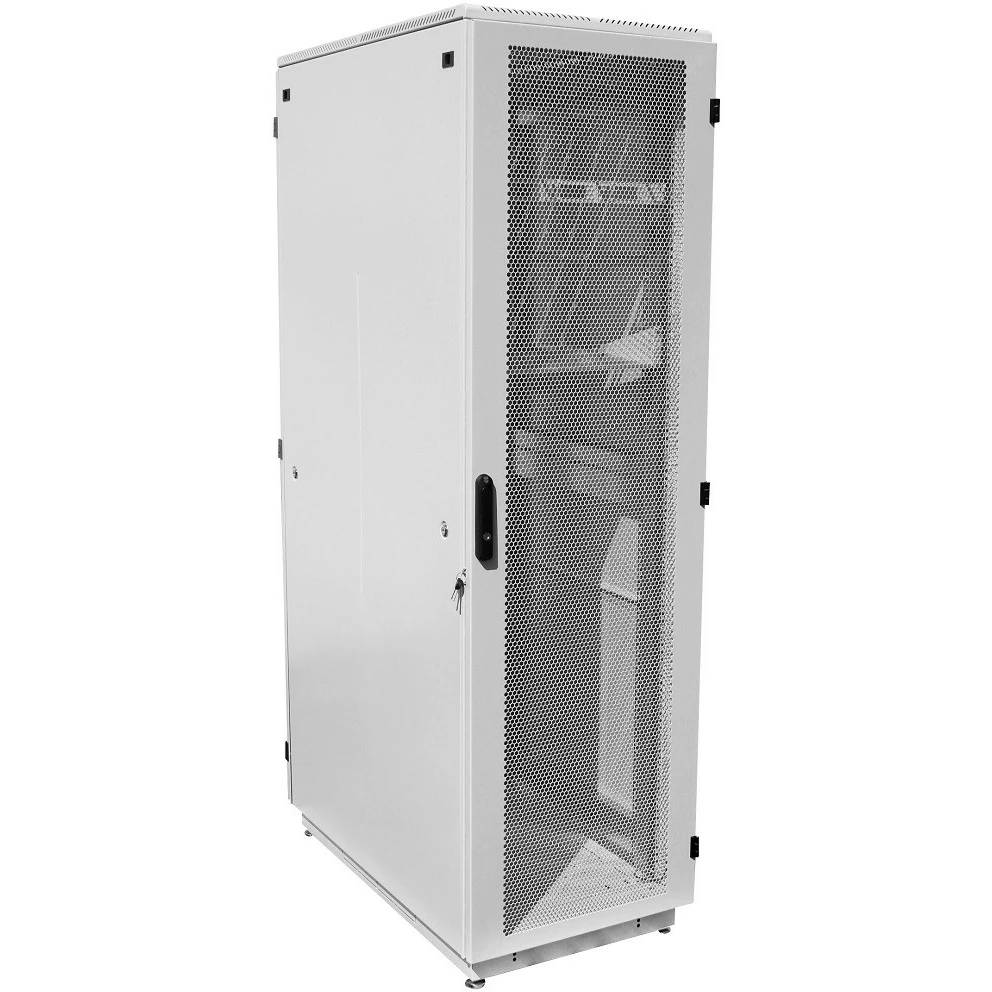 Шкаф коммутационный ЦМО (ШТК-М-33.6.6-4ААА) напольный 33U 600x600мм пер.дв.перфор. задн.дв.стал.лист 2 бок.пан. направл.под закл.гайки 890кг серый 455мм 87.12кг 180град. 1625мм IP20 сталь ШТК-М-33.6.6-4ААА