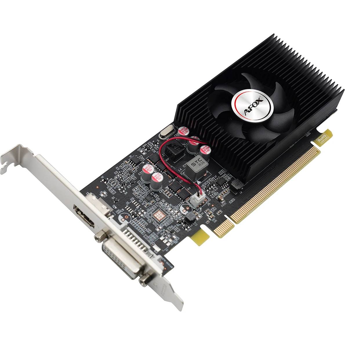 Видеокарта GeForce GT 1030, 4Gb GDDR4 64bit, Afox GT1030 AF1030-4096D4L7, RTL