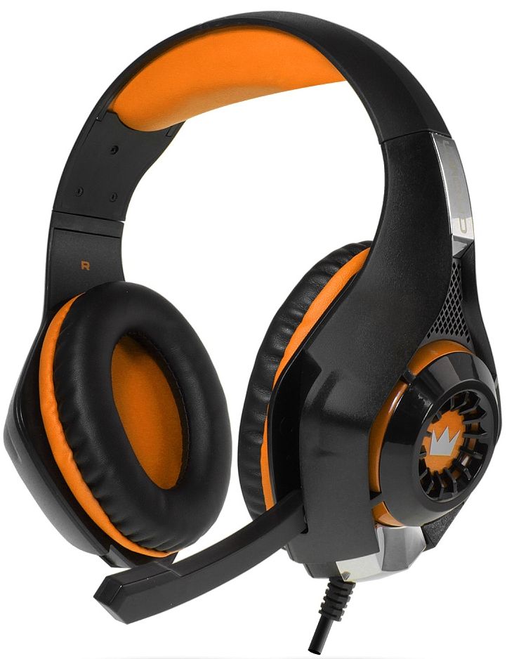 Гарнитура Crown CMGH-102T, черный/оранжевый