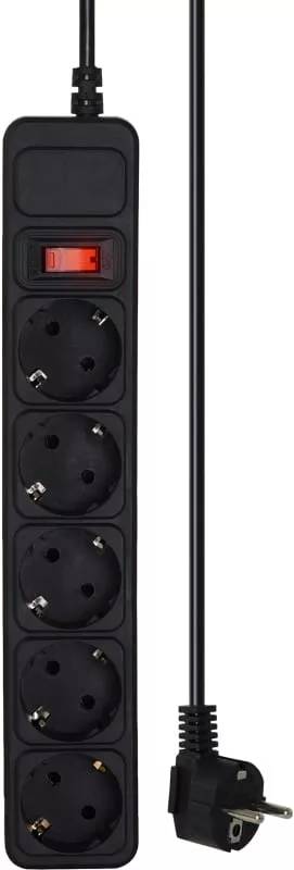 Сетевой фильтр 3м 5 розеток CROWN CMPS-05 черный