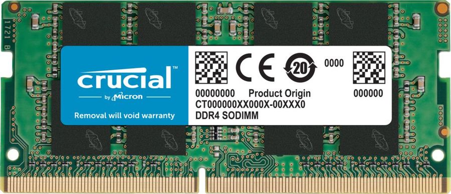 Оперативная память для ноутбука 16Gb Crucial CT16G4SFS832A, SODIMM DDR IV, PC-25600, 3200MHz