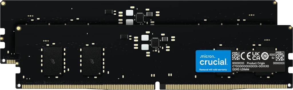 Оперативная память 128Gb Crucial CT2K64G56C46U5, DDR V, PC-44800, 5600MHz, kit 2x64Gb