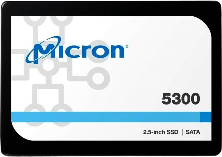3.84Tb SSD Crucial (Micron) 5300 Pro MTFDDAK3T8TDS-1AW1ZABYY, 2.5" (540/520), SATA III, OEM