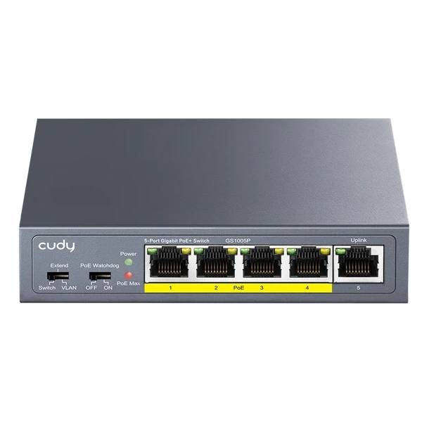 Коммутатор Cudy GS1005P 2.0, 5xLAN 1Gbps, PoE