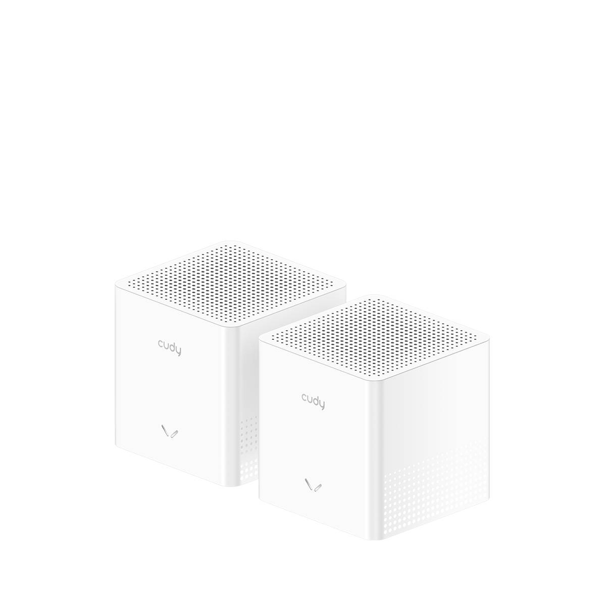 Wi-Fi система Cudy M1200 2.0 (2-pack), 2.4/5GHz, 1167Mbps, 2xLAN 100Mbps, WAN
